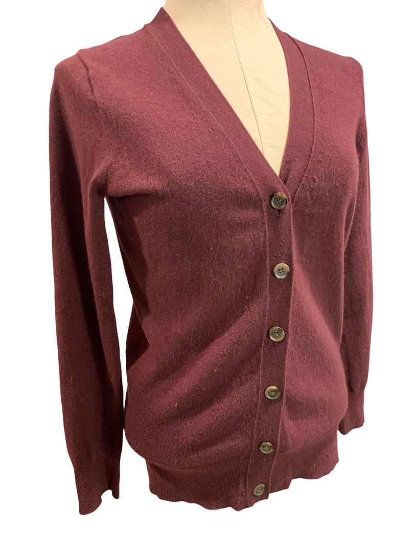 XS J.Crew Mercantile Womens V-Neck Cardigan Sweater Wool Blend F4721