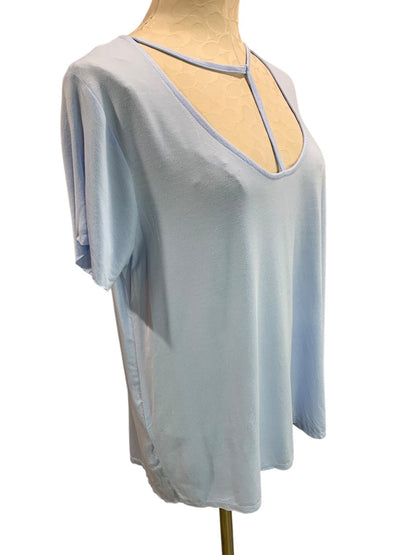 XL Mossimo Womens Light Blue Soft Tshirt Scoop Neck T Design