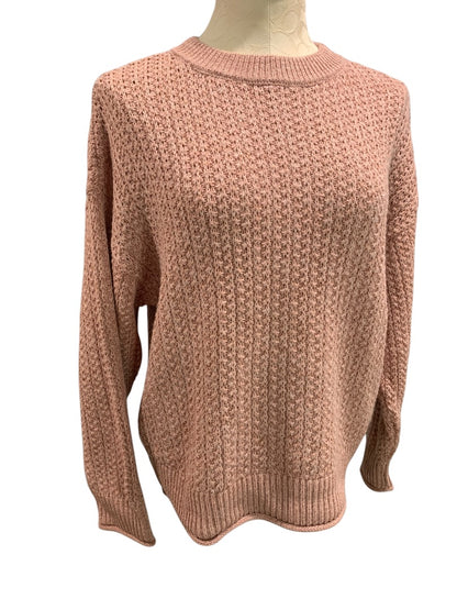 Small Universal Thread Womens Sweater Knit Pullover Dusty Rose Pink