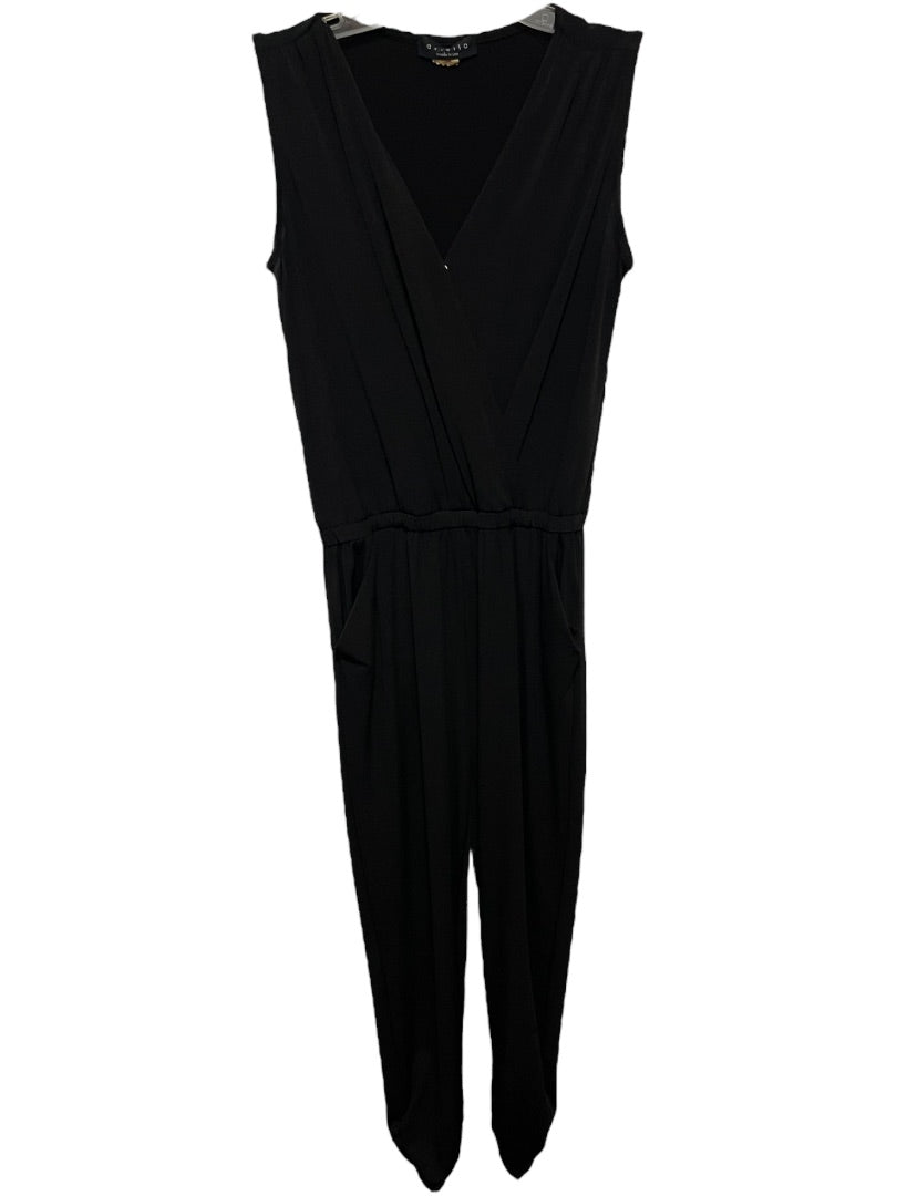 Small Wilfred Sleeveless Jumpsuit Back Zipper Black Womens