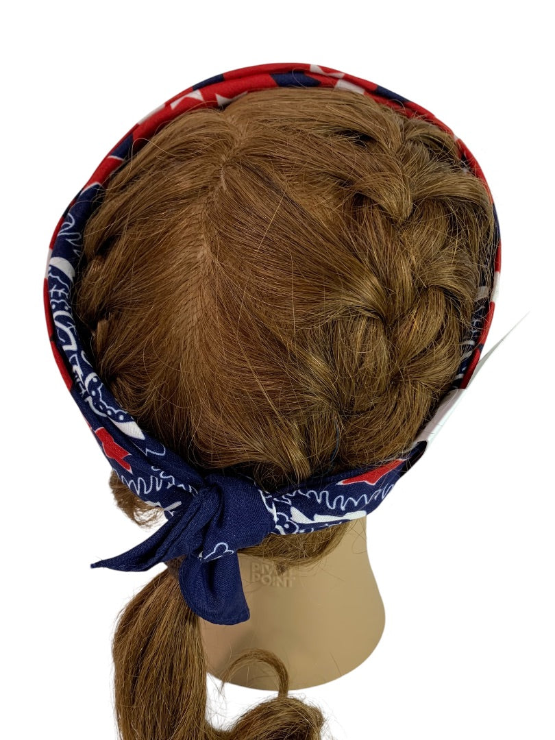 Claires New Hair Fabric Headband Tied Handkerchief Stars