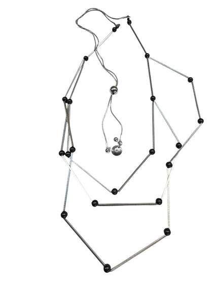 Dansk Smykkekunst Modernist Silver Necklace Slide Adjustment