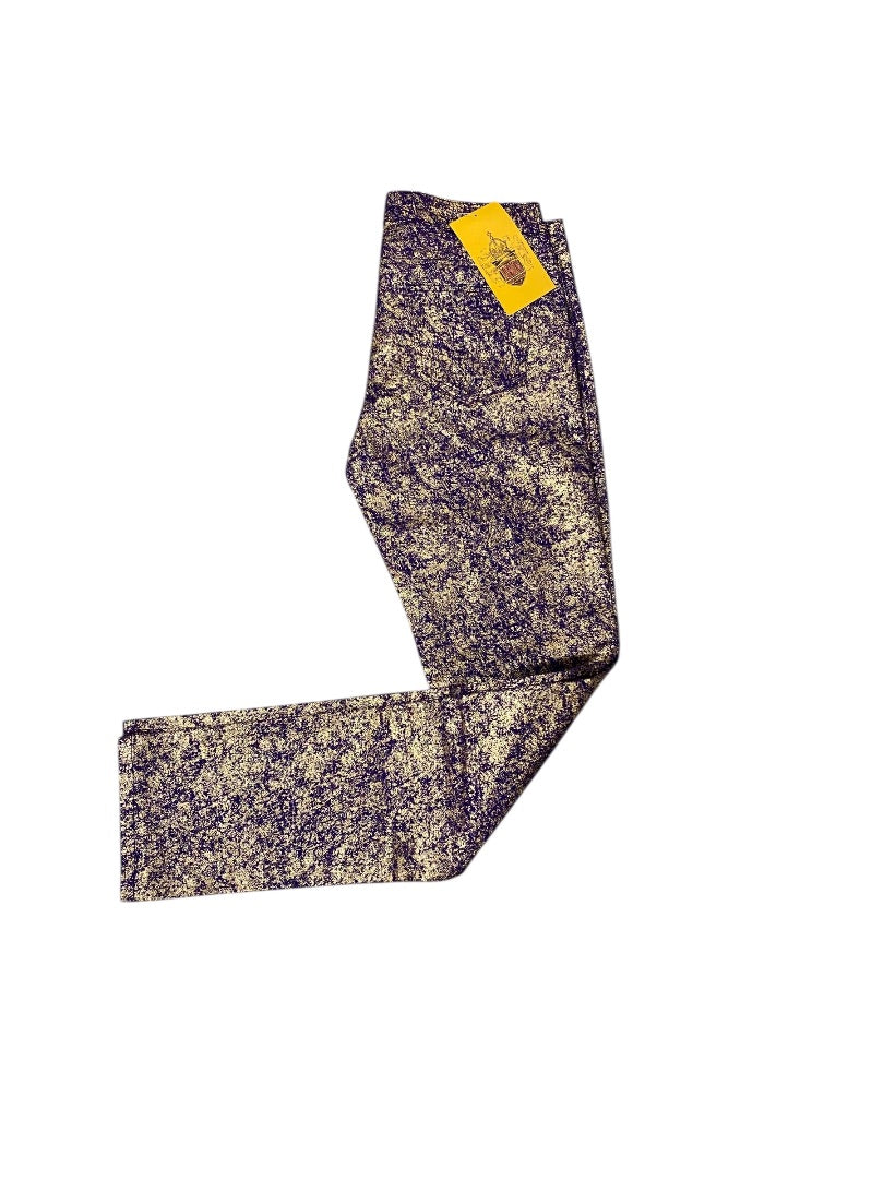 Size 9 Emperial God Purple Gold Junior Womens New Skinny Jeans Pants