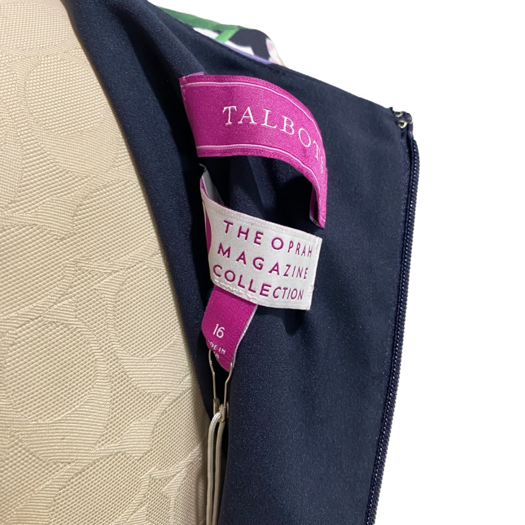 Size 16 Talbots The Oprah Magazine Collection New Floral Dress Pockets