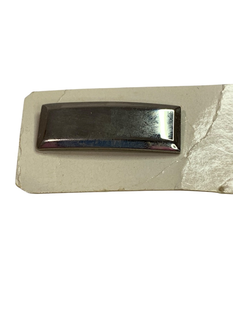 Vintage Silvertone Lapel Pin Bar Double Back Rectangle 1" x .4"