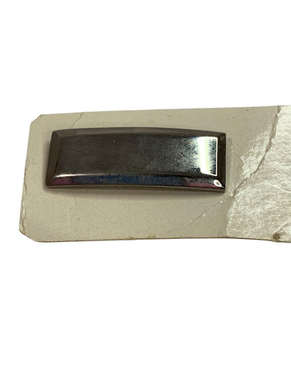 Vintage Silvertone Lapel Pin Bar Double Back Rectangle 1" x .4"