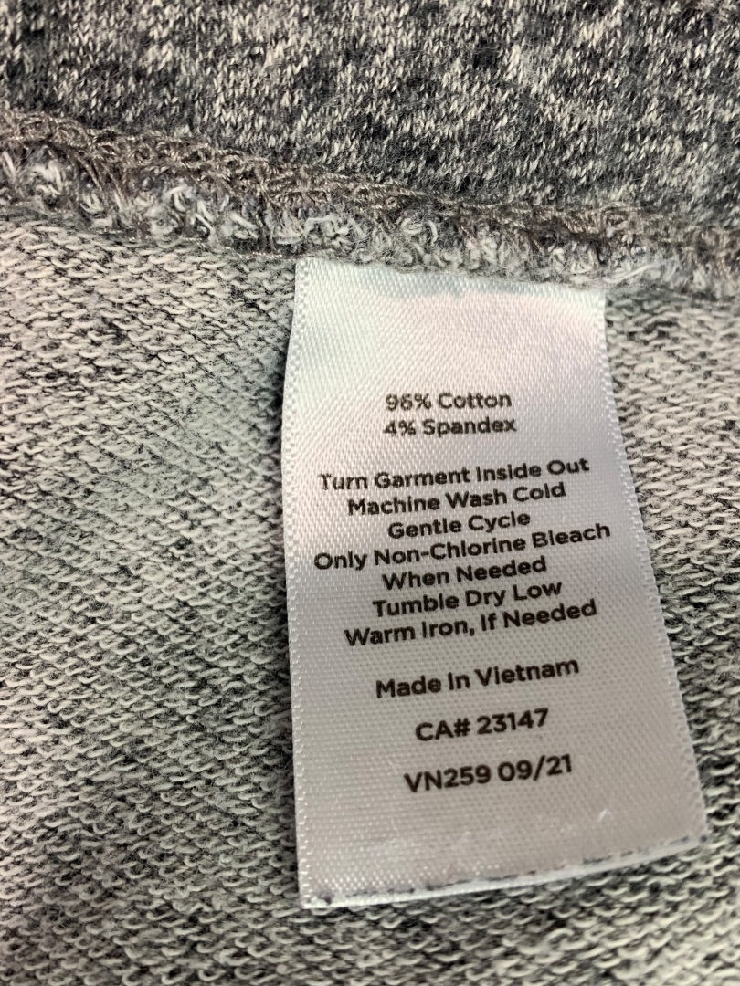 2X T by Talbots Womens Gray Heathered Jogger Pants Pockets
