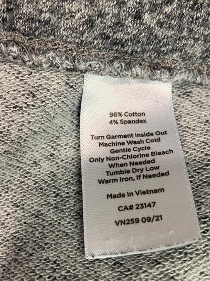 2X T by Talbots Womens Gray Heathered Jogger Pants Pockets