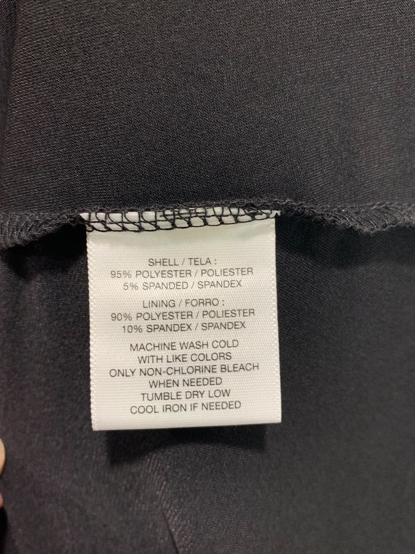 1X Sag Harbor Black Pull On A-Line Skirt with Undershorts