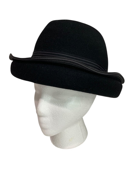 One Size Brooklyn Industries Womens Black Hat Ribbon Band Wool