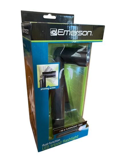 Emerson Dual Function LED Tripod Adjustable Flashlight New