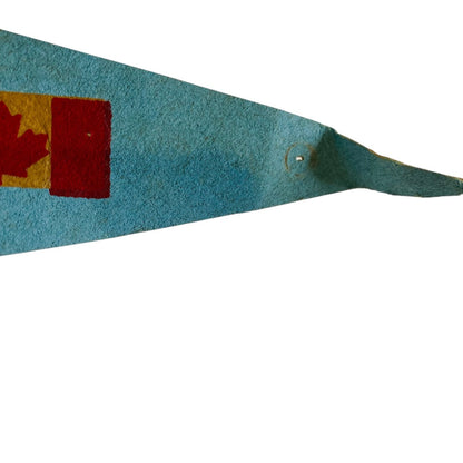 Vintage 18 Inch Toronto Ontario Canada Pennant Souvenir Felt Flag