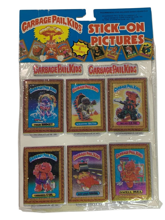 1986 Garbage Pail Kids Stick-On Pictures 6 Stickers Topps Item 7286