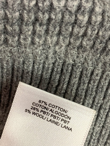 Large Lucky Brand Mens Waffle Knit Sweater Gray Crewneck