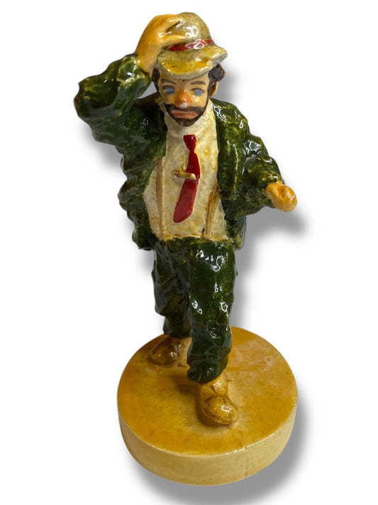 Vintage Sebastian Miniatures Clown Figurine Signed 3"