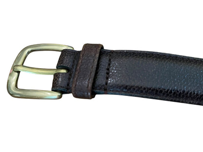 Size 36 Henry Grethel Belt Full Grain Steerhide Dark Brown Leather .75" width