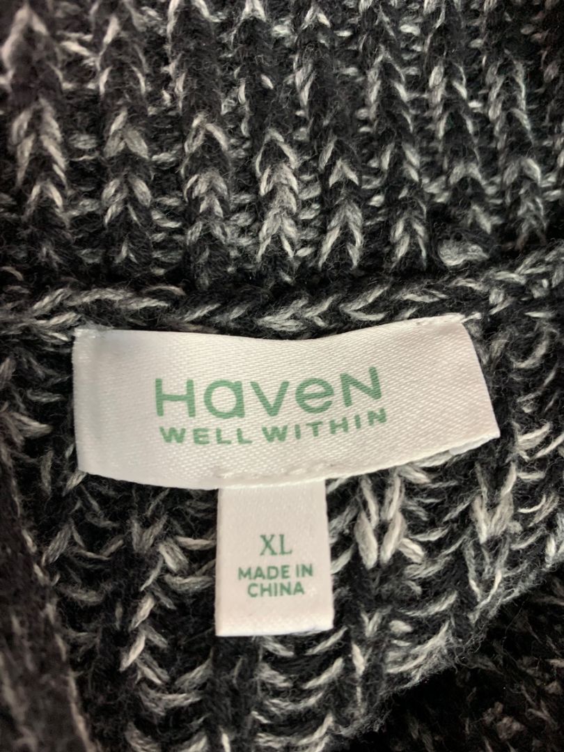 Size XL Haven Well Within Womens Chunky Knit Roll Turtleneck Sweater