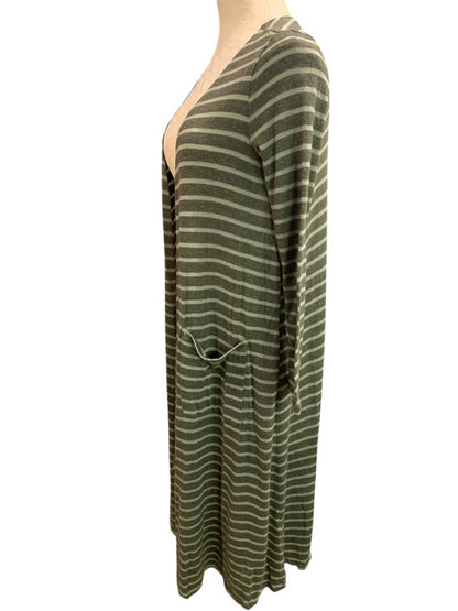 Size XS LulaRoe Sarah Cardigan Duster Long Olive Green Pockets