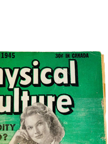 Vintage Physical Culture Magazine March 1945 Frigidity Remedy Grace MacDonald