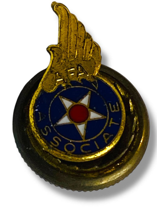 Vintage Air Force Association Associate Lapel Pin Screwback .5"