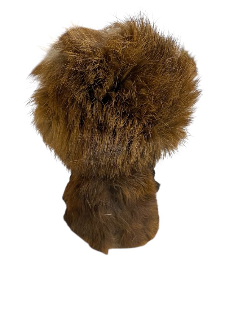 Vintage Illfelder Toy Co. Eskimo Inuit Rabbit Fur Leather Jacket 5.5"