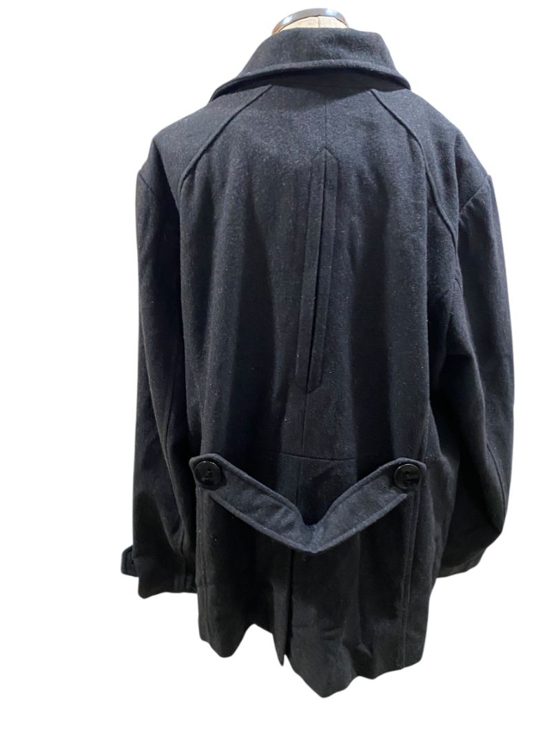 Size 2X Weather Tamer Womens  Wool Blend Coat Charcoal Dark Gray