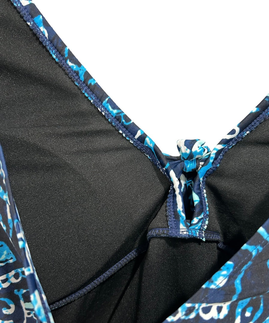 Size 20 Bleu Ice Women's Plus Size New Bathing Suit Swimwear Blue Print