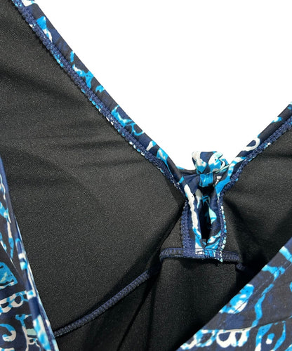 Size 20 Bleu Ice Women's Plus Size New Bathing Suit Swimwear Blue Print
