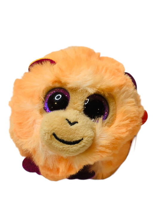 Ty Puffies 4" Coconut the Monkey Stuffed Plush Orange Tags 2021