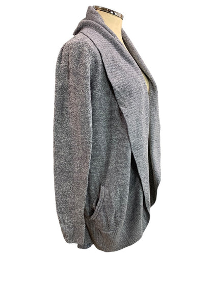 Medium Barefoot Dreams Womens Cozychic Lite Circle Cardigan Open Charcoal Gray