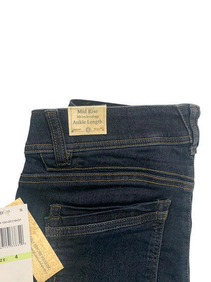 Size 4 Democracy New Womens Jeans Freedom Ankle Skimmer Mid Rise Ab Technology