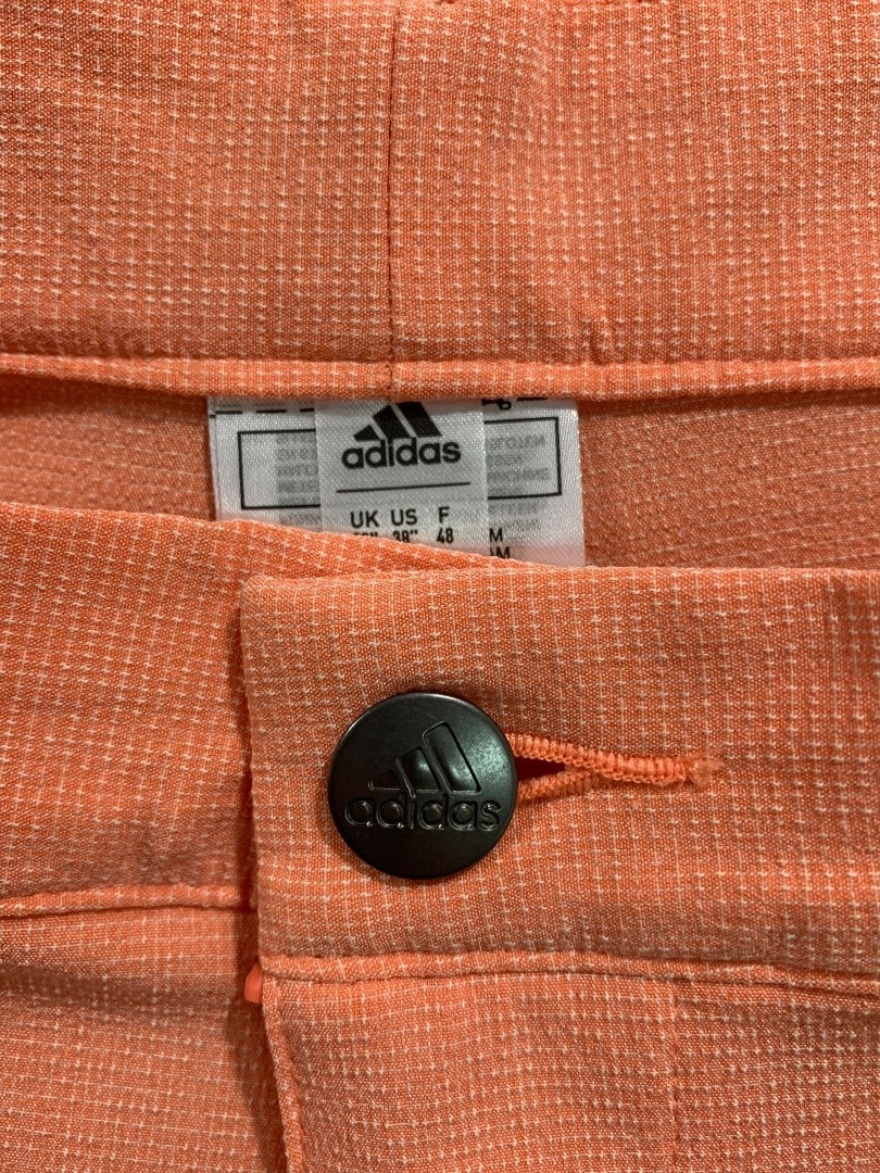 Size 38 Adidas Mens New Crosshatch Coral Fusion Shorts HR9053