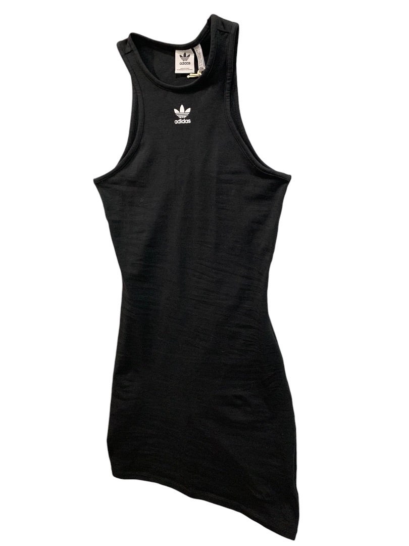 Small Adidas Womens New Black Racerback Tank Dress HF7490