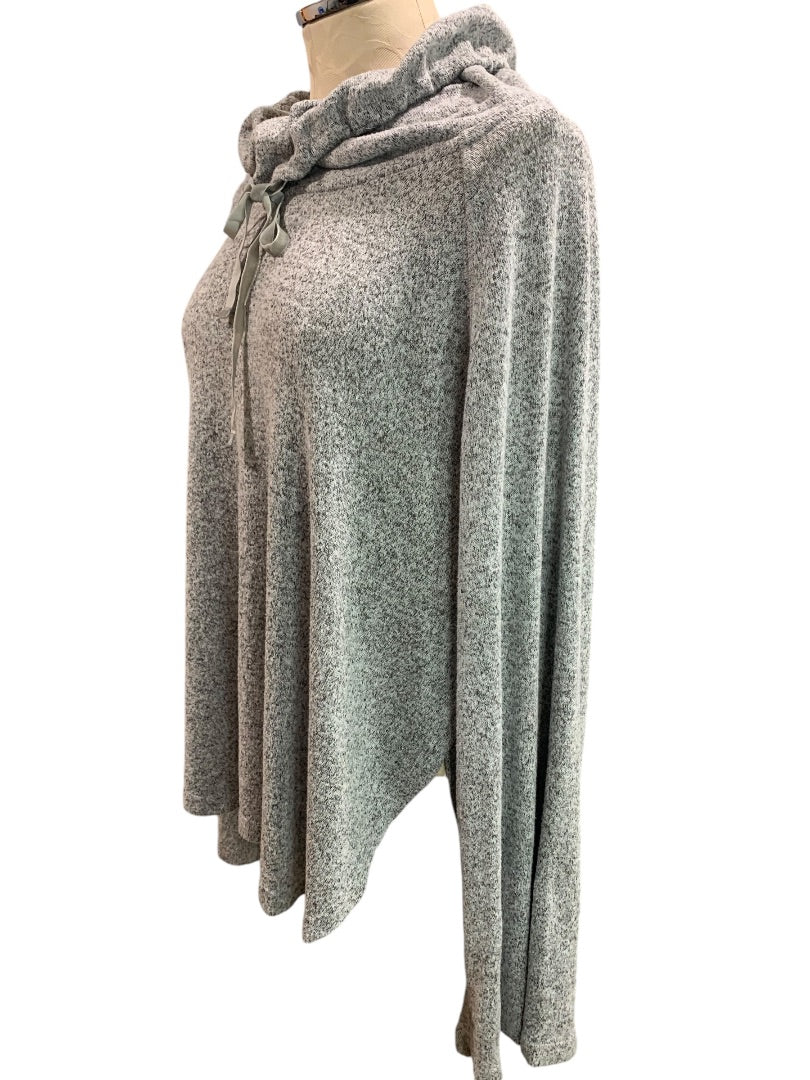 XXL Gilligan & O'Malley Sleepwear Womens Gray Shirt Cowl Drawstring Neck