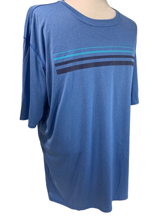 XXL Speedo Mens New Swim Shirt Short Sleeve Palace Blue UPF 50+