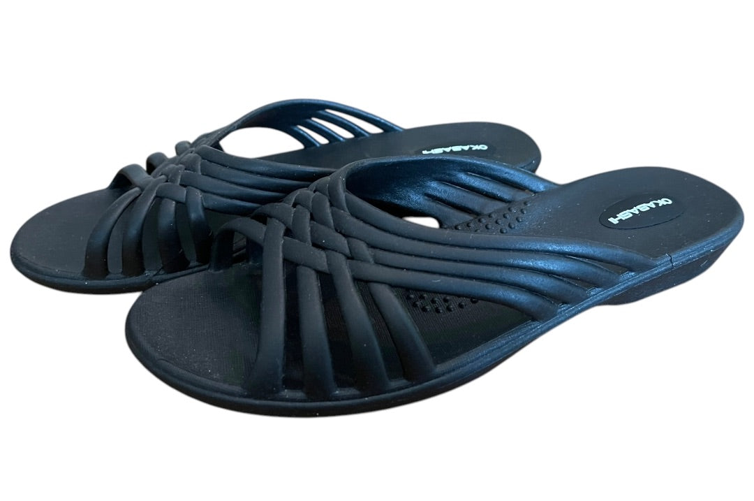 M/L 8-9 Okabashi Womens Venice Sandal Size Slides Black