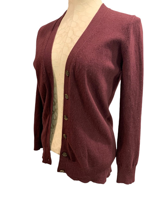 XS J.Crew Mercantile Womens V-Neck Cardigan Sweater Wool Blend F4721