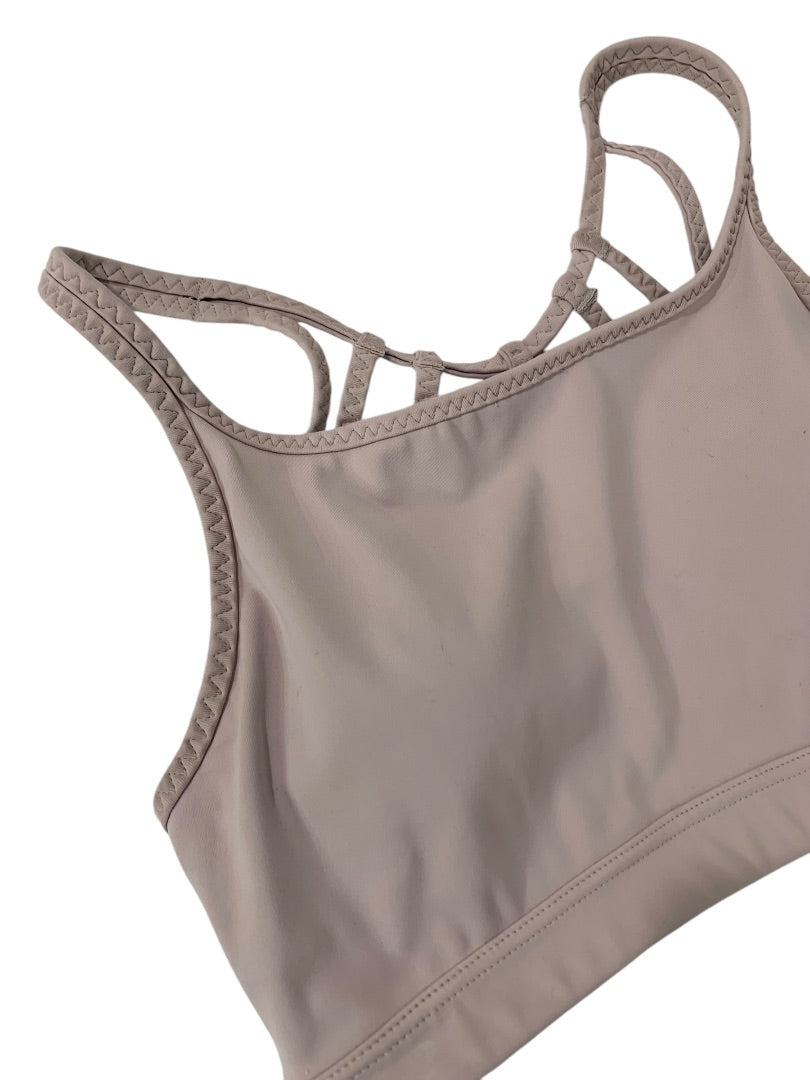 XS Athleta Strappy Sports Bra Removable Inserts Light Lavender