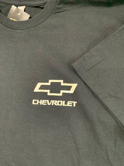 Large Chevrolet GM Official New Short Sleeve Tshirt Flag Black