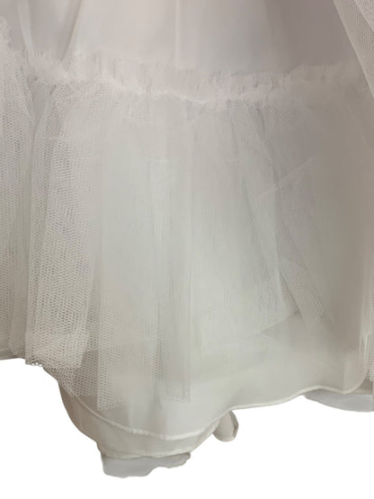 Size 8X Tall Joan Calabrese Girls First Communion Dress Beaded Lace Bodice