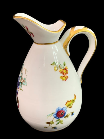 1980s Frankin Mint Fine Porcelain Creamer Collection Floral 5 Inch