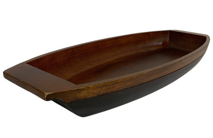 Large Wooden Trencher Bowl 24 Inches Long Farmhouse Decor