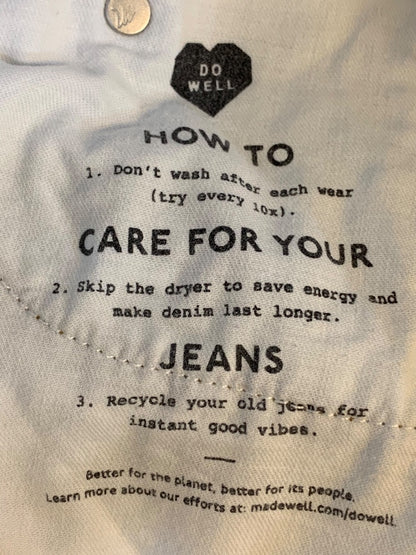 Size 26 Madewell Jeans The Slouchy Boyfriend Womens Light Wash Distressed