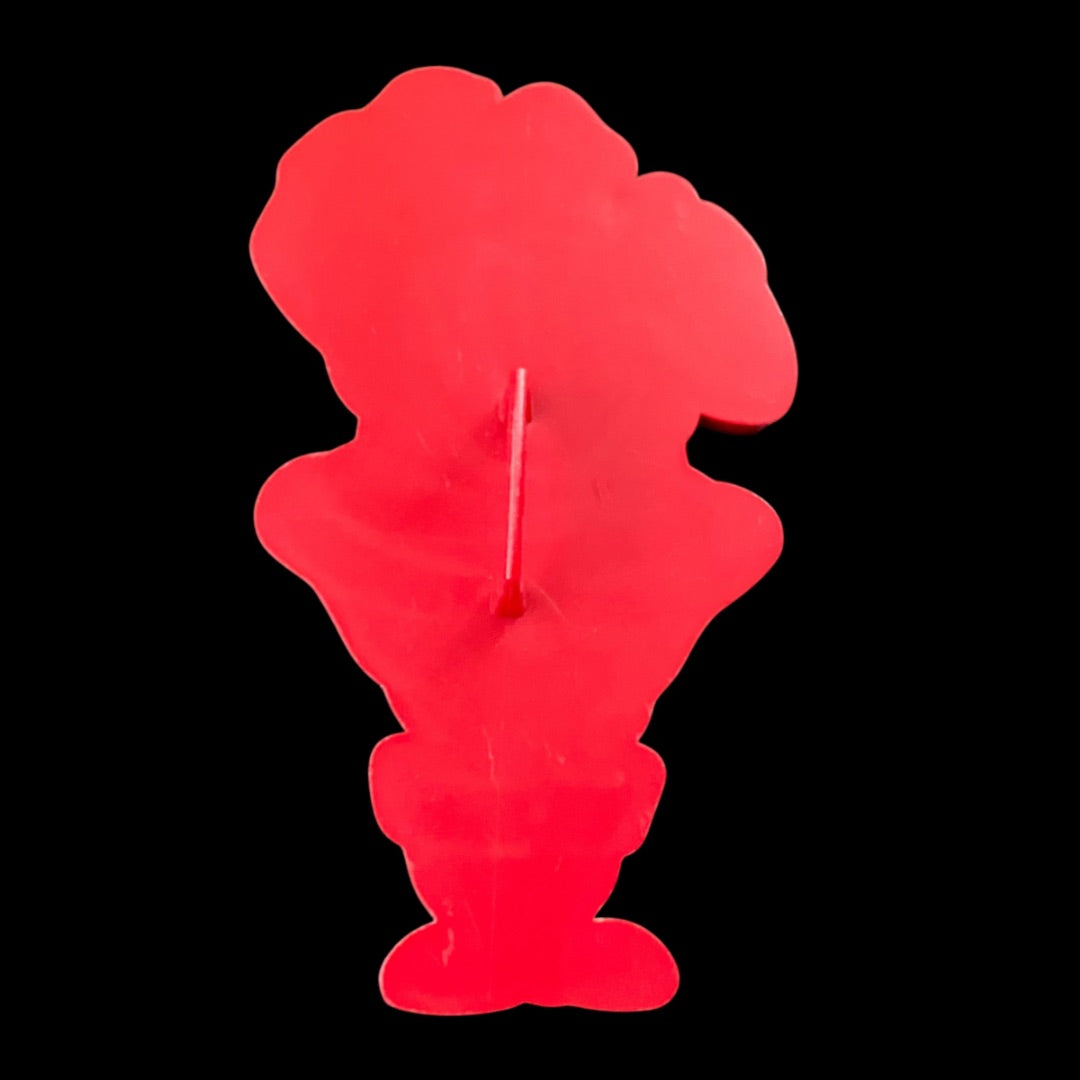 Tupperware 1970s Red Plastic Cookie Cutter USA Santa Christmas Jolly Holiday