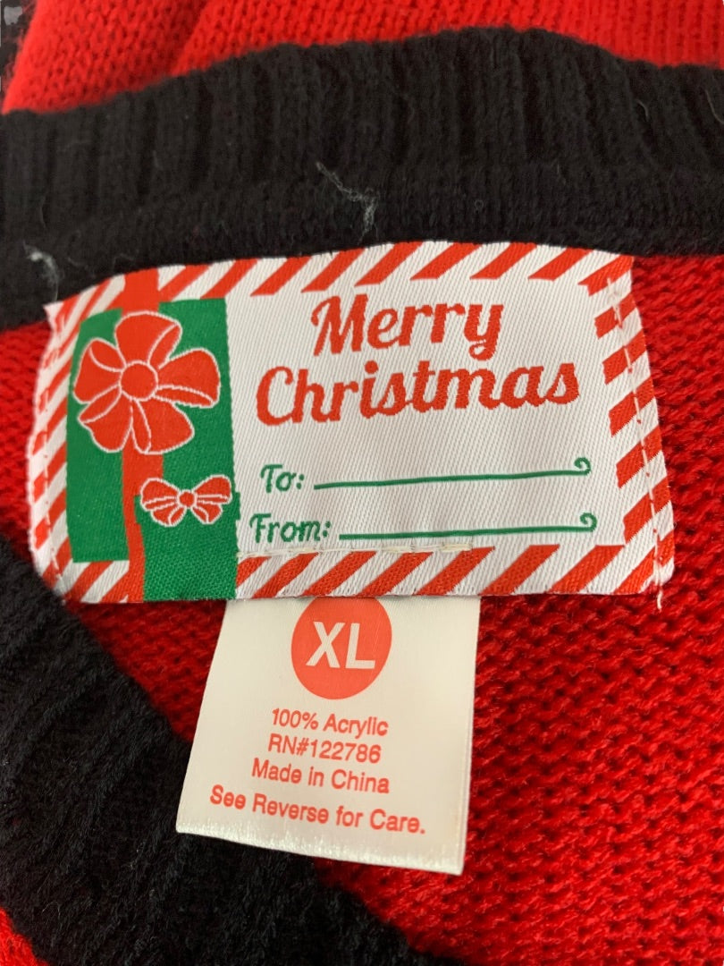 XL Womens New Christmas Cardigan Sweater Soft Fuzzy Santa Reindeer