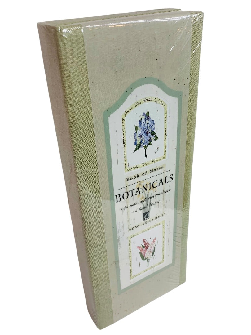 Book of Notes Botanicals New 24 Note Cards and Envelopes 4 Designs