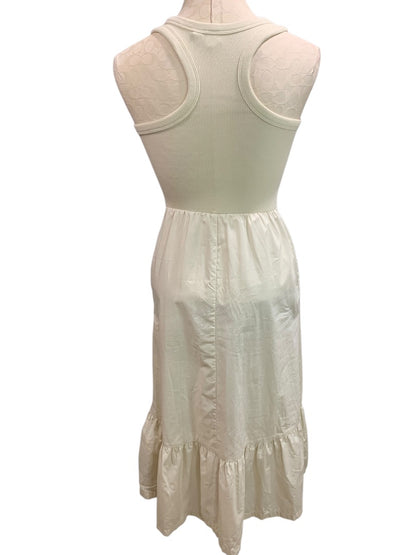 XS Gap Ivory Sundress Boho Pockets Racerback Tank Bodice