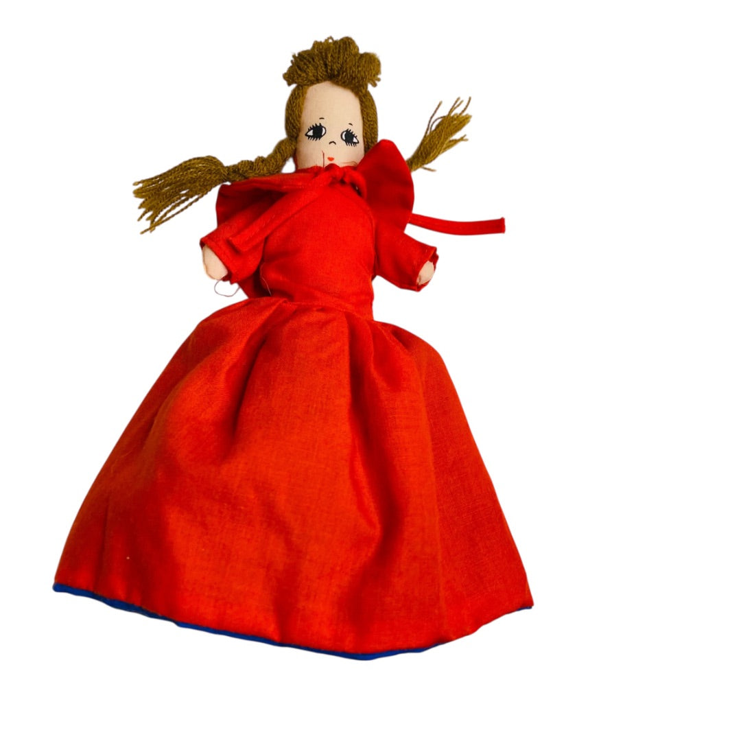 Vintage Topsy Turvy Doll Red Riding Hood Granny 8" Flip Toy