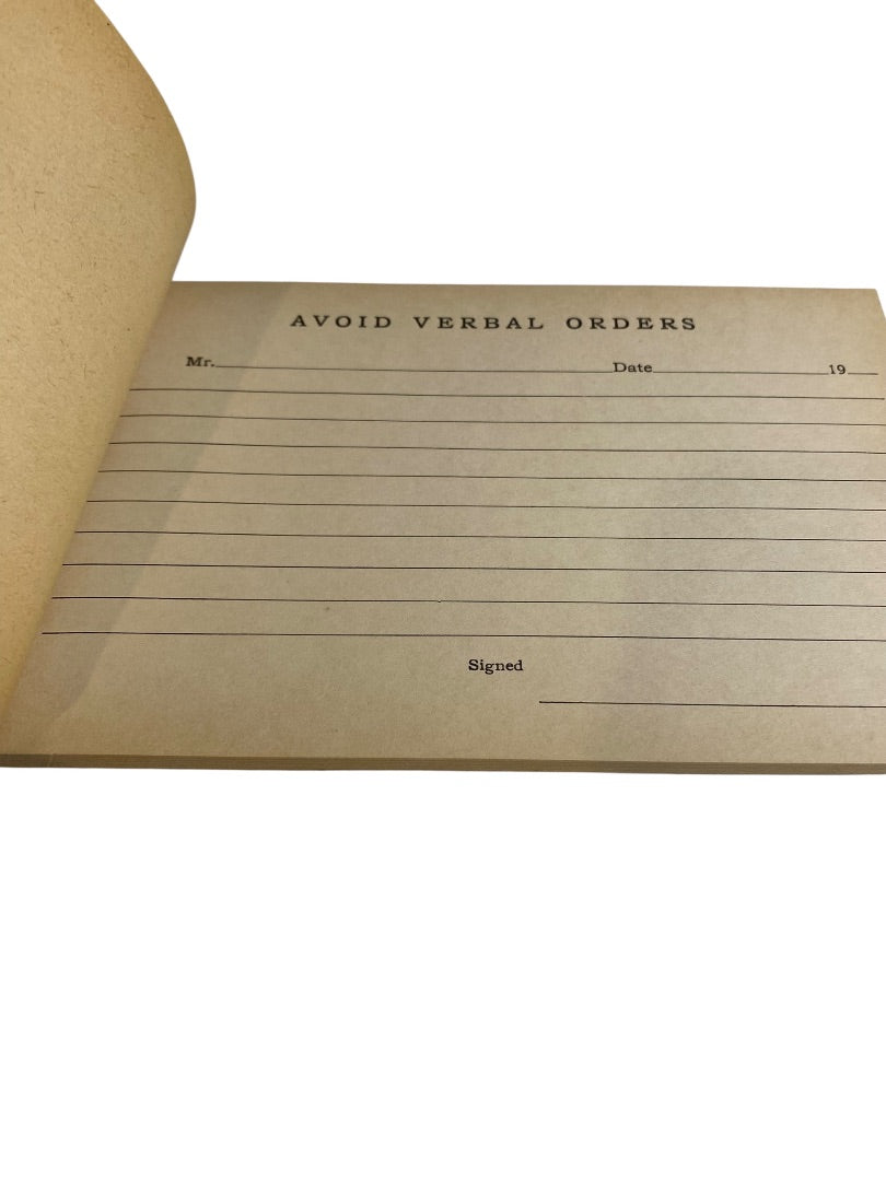Vintage Avoid Verbal Order Book Duplicate Form Efficiency Line No 200 45 Sets 90 Sheets