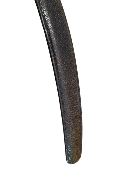 Size 36 Henry Grethel Belt Full Grain Steerhide Dark Brown Leather .75" width